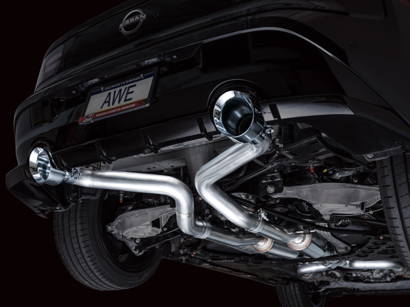 Nissan Z Performance Exhaust - AWE Tuning - Cat Back Track Edition - Chrome Silver - `23-`27